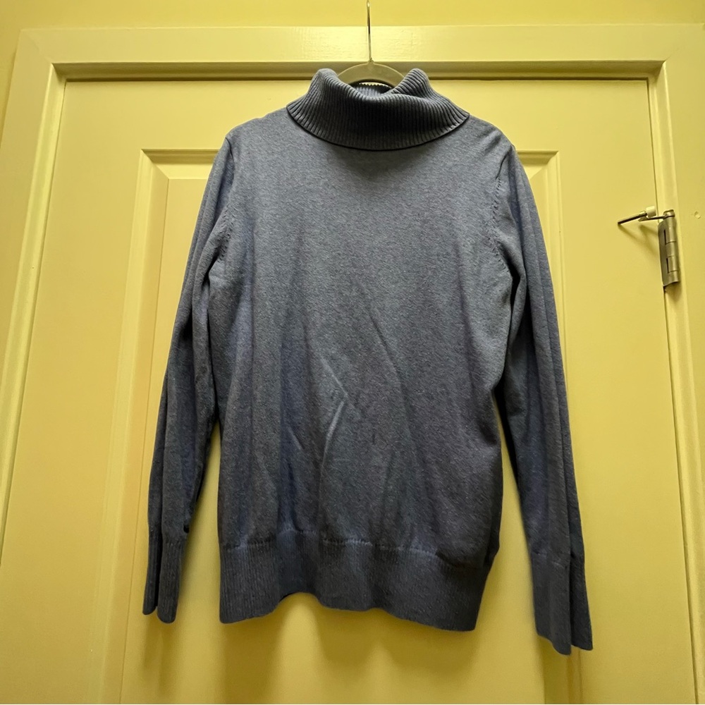 Blue Turtleneck